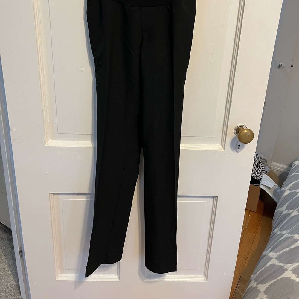 Black maternity dress pants